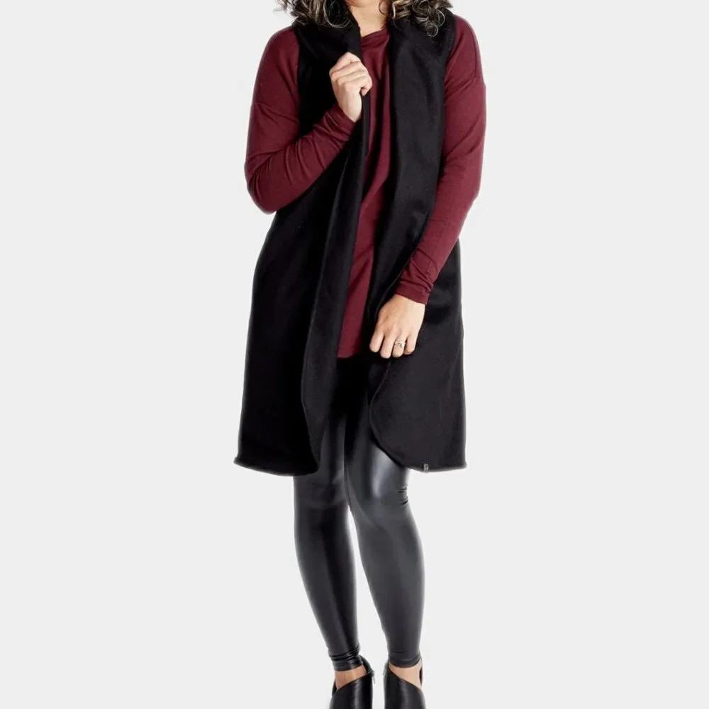 Lost In Layers Wool Open Cowl Vest